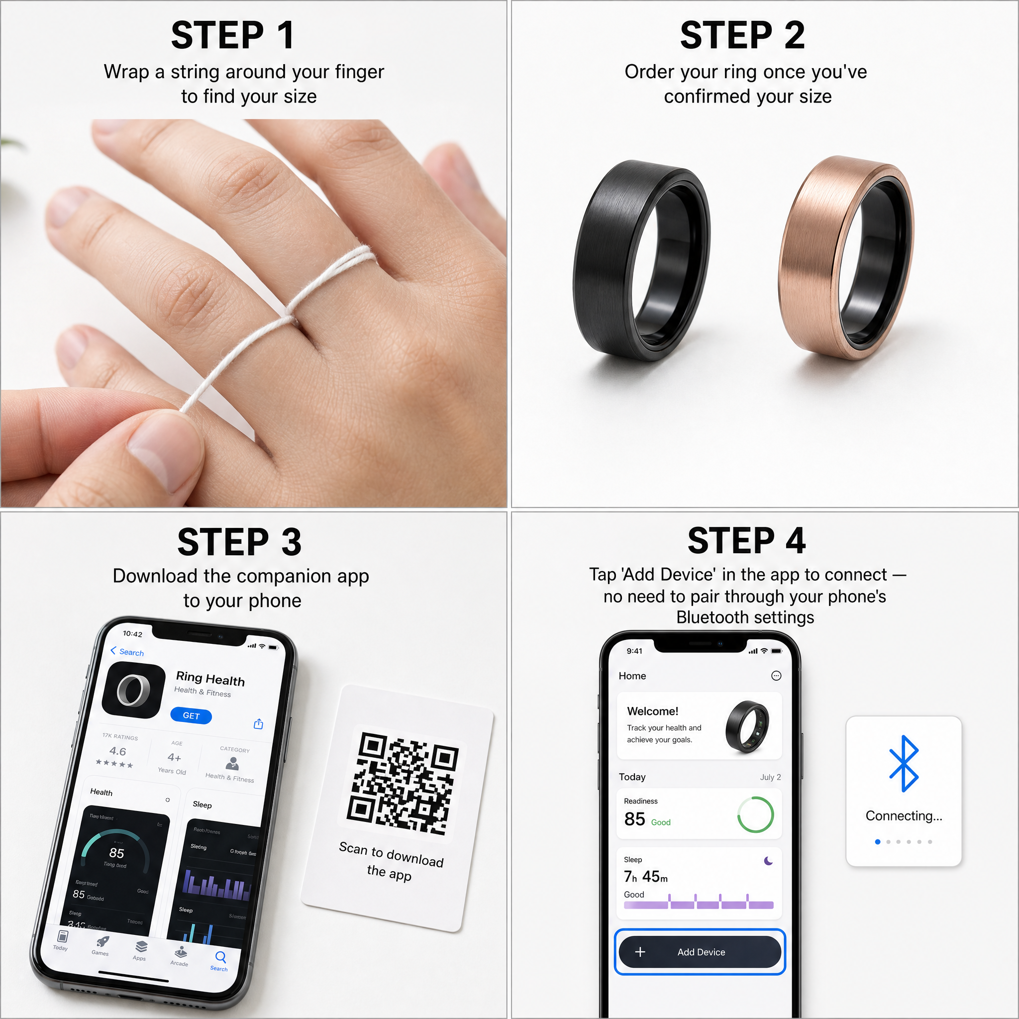 Ringael™ Health Tracking Ring